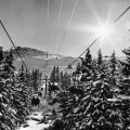 Sessellift im Skigebiet des Witoscha-Gebirges - 1974