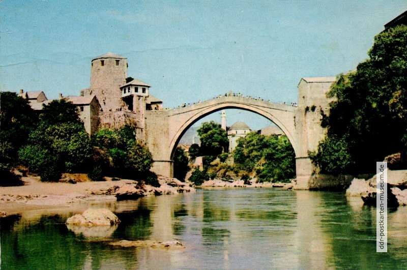 Alte Brücke in Mostar - 1983