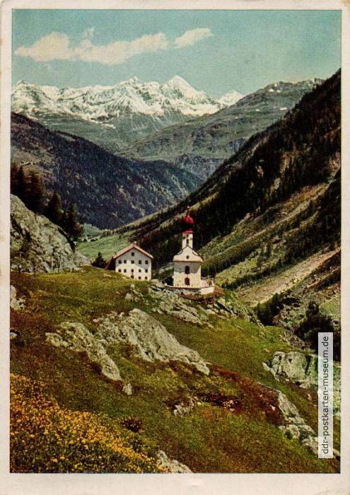 Bergkirche im Ötztal (Tirol) - 1955