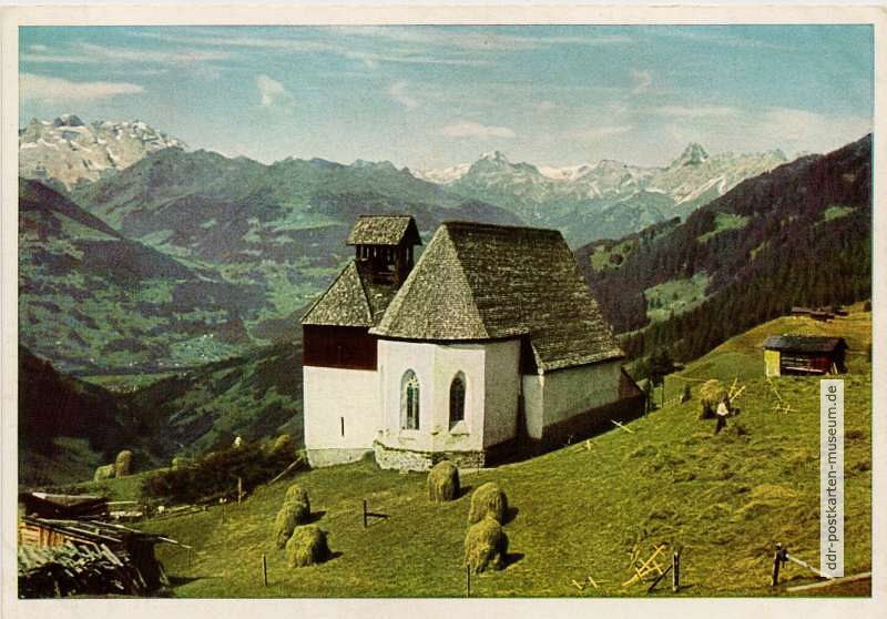 Christberg mit Rhätikongruppe im Montafon (Vorarlberg) - 1953