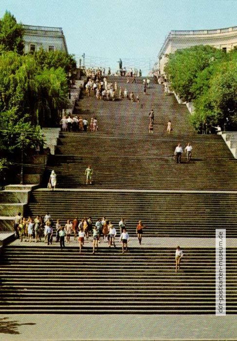 Die vom Film berühmte Treppe von Odessa (Ukrainische SSR) - 1982