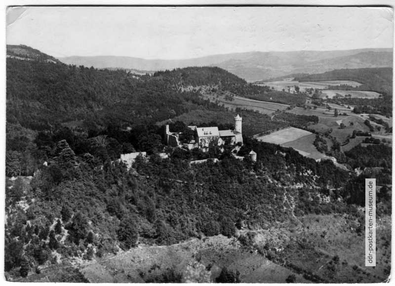 Blick auf die Burg Greifenstein - 1960