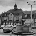 Markt mit Rathaus und Marktbrunnen - 1966