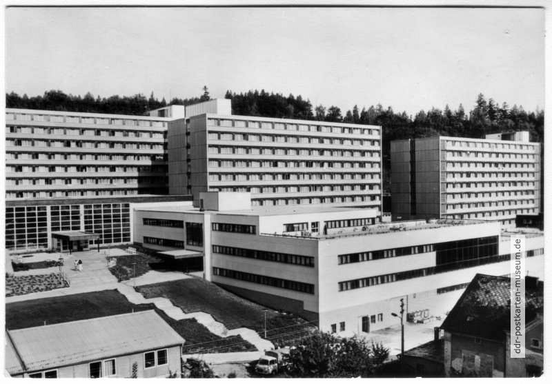 Therapiegebäude und Bettenhäuser des Kliniksanatorium für Herz- und Kreislaufkranheiten - 1984