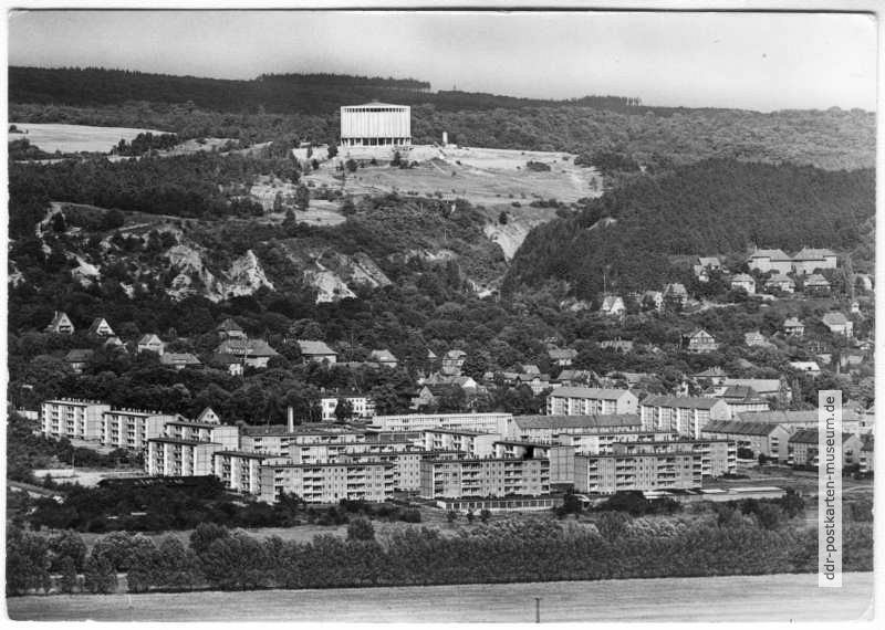 Blick von der Hainleite zum Neubaugebiet und Panorama-Museum - 1979