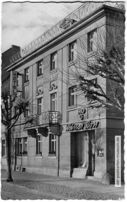 Hotel und HO-Gaststätte "Zum weissen Ross" - 1959