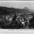 Elbsandsteingebirge, Luftkurort Bad Schandau und Lilienstein - 1953