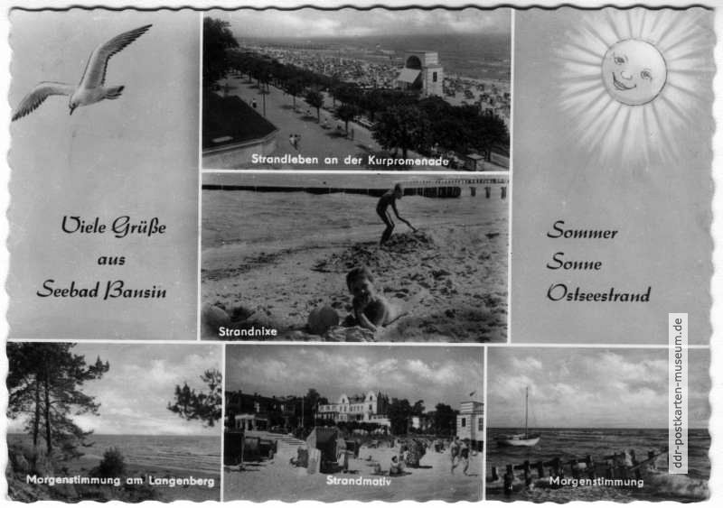 Viele Grüße aus Seebad Bansin, Sommer Sonne Ostseestrand - 1967