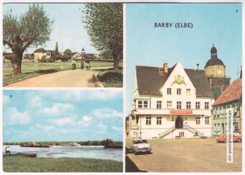 Teilansicht, An der Elbe, Rathaus und Marktplatz - 1971