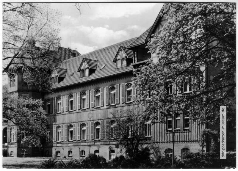 Heilstätte Belzig, Seitenflügel vom Haupthaus - 1972