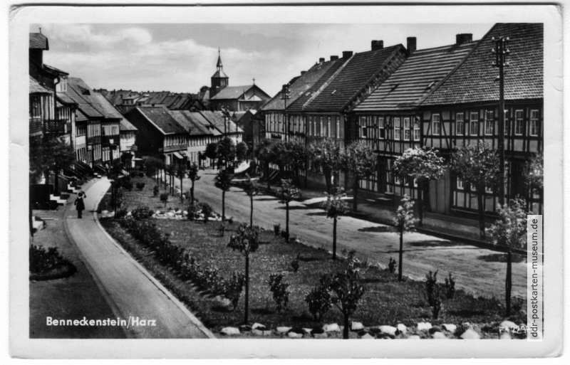 Hauptstraße in der Oberstadt - 1956