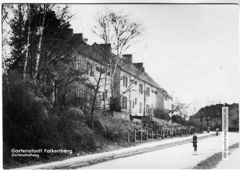 Gartenstadtweg in der Gartenstadt Falkenberg - 1963
