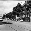 Bölschestraße mit Postamt, Straßenbahn Linie 69 - 1967