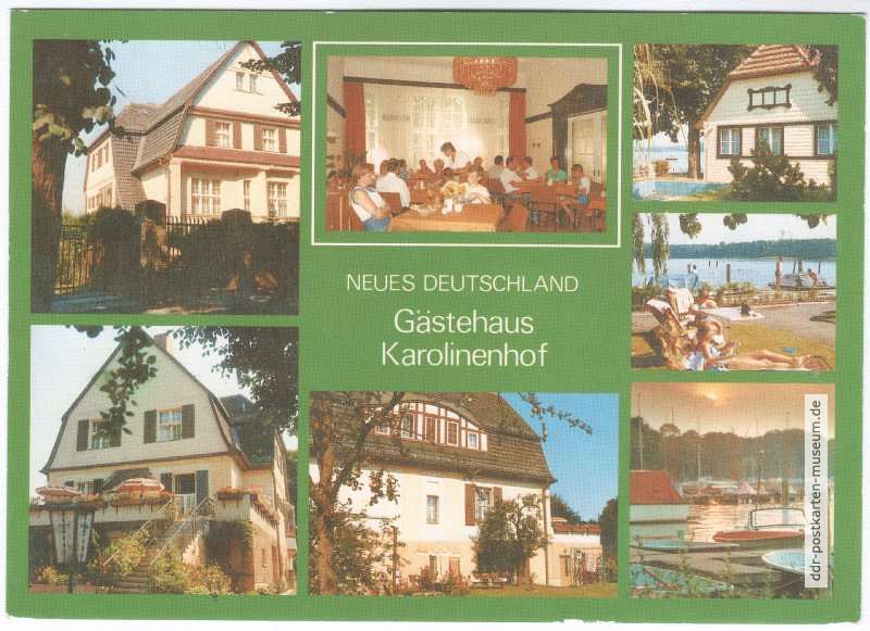 Gästehaus von "Neues Deutschland" in Karolinenhof - 1989
