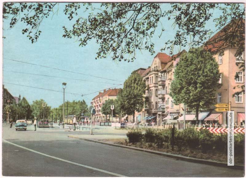 Vinetastraße mit U-Bahn-Station - 1965