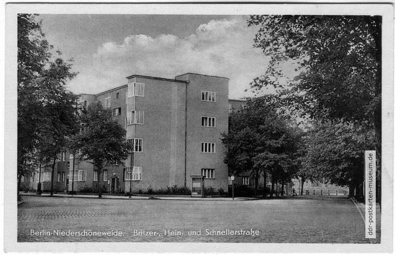 Britzer-, Hain- und Ernst-Schneller-Straße - 1958