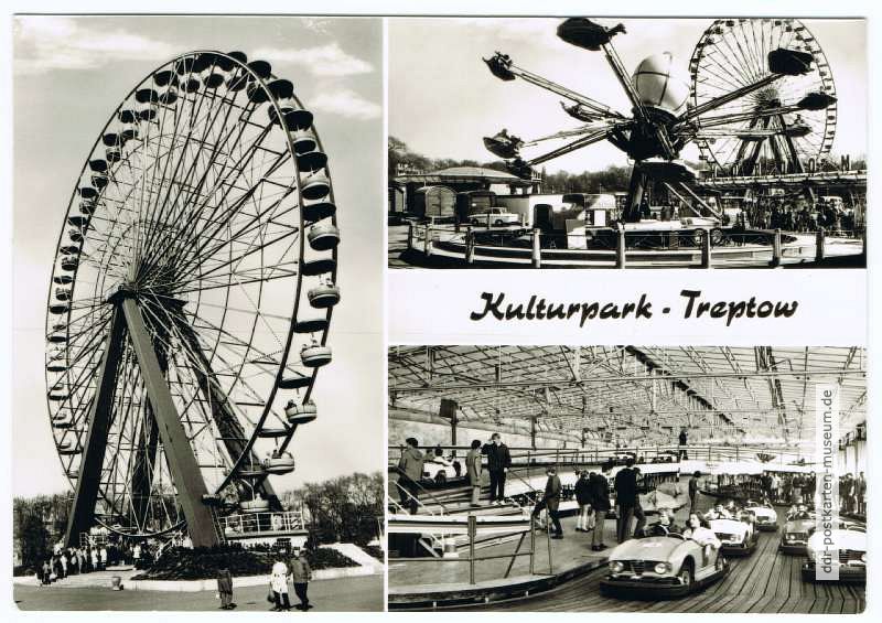 Kulturpark Treptow - Riesenrad, Kosmodrom, Auto-Scooter - 1974