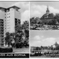 Hochhaus, Marktplatz mit Rathaus, Breiter Teich und EOS - 1967
