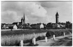 Blick nach Burg mit Kirche und Wasserturm - 1958