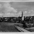 Blick auf Burgstädt mit Stadtkirche - 1950