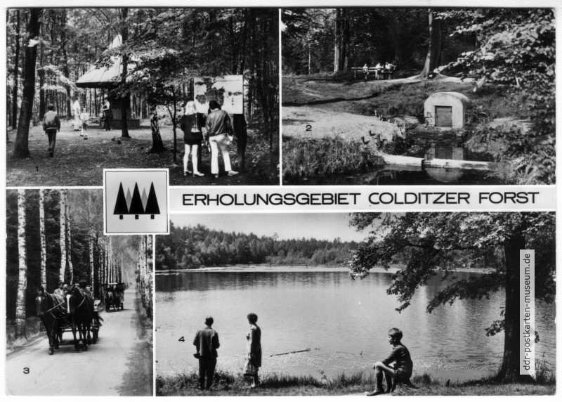 Erholungsgebiet Colditzer Forst, Parthequelle und Altteich - 1976