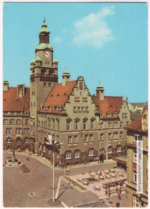 Rathaus und Boulevard-Cafe am Roten Platz - 1974