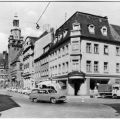 Roter Platz mit Blick zum Rathaus und Kreissparkasse - 1971