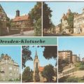Dresden-Klotzsche - Altklotzsche, Rathaus, Christus-Kirche - 1990