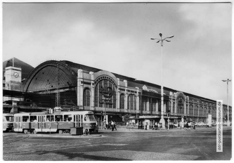 Hauptbahnhof Dresden, Straßenbahn Linie 11 - 1970
