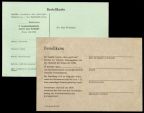 Drucksachen als Bestellkarte für Fachzeitschriften - 1953 (unten) und 1960