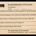 Drucksache als Antwortkarte mit Befragung vom VEB Strumpfkombinat "esda" in Thalheim- 19