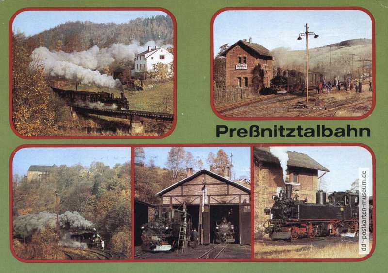 Preßnitztalbahn von Wolkenstein nach Jöhstadt - 1984
