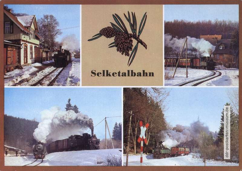 Selketalbahn - Straßberg, Harzgerode, Alexisbad - 1983