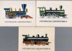 Titel der Mappen für die Sammelbildserien "Historische Lokomotiven" - 1973-1980