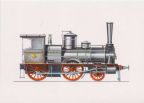Reisezug-Lokomotive der Bauart Strausberg von 1871