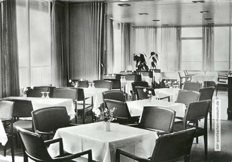 Mitropa-Rügen-Hotel in Saßnitz, Cafe - 1970