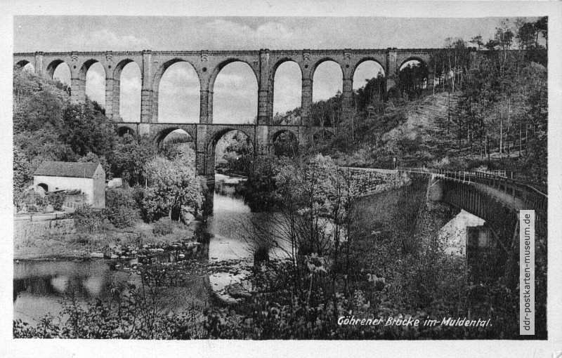 Göhrener Brücke im Muldental - 1950