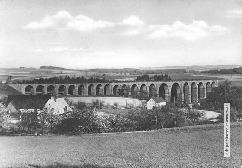 Viadukt bei Göhren (Kreis Rochlitz) - 1963