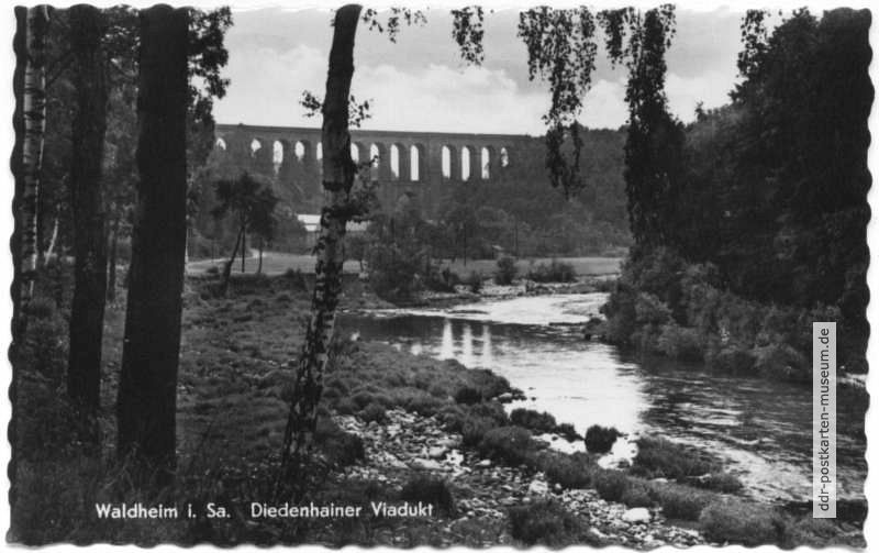 Diedenhainer Viadukt bei Waldheim - 1963