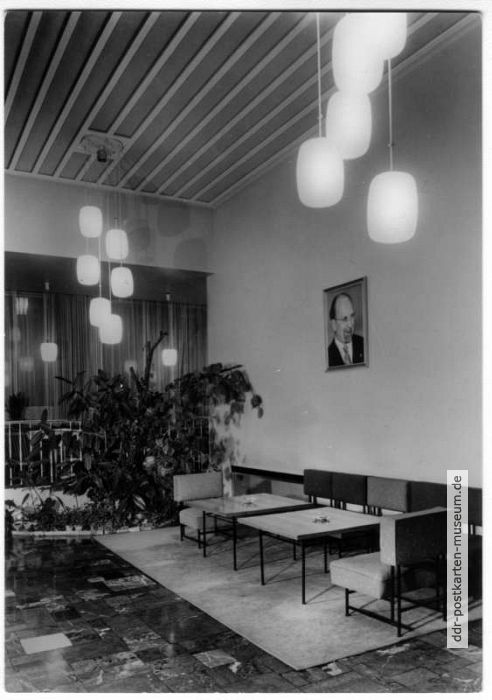 HO-Gaststätte im Hotel "Lunik", Empfangshalle - 1965