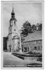 Evangelische Kirche und Postmeilensäule - 1955