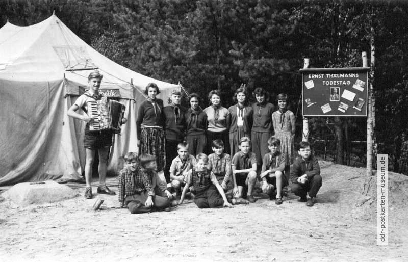 Pionierlager "Feliks Dzierzynski" in BadSaarow-Pieskow, Pioniergruppe - 1961