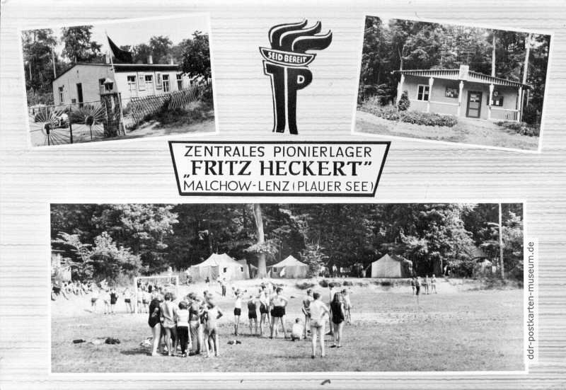 Zentrales Pionierlager "Fritz Heckert" in Malchow-Lenz (Plauer See) - 1964