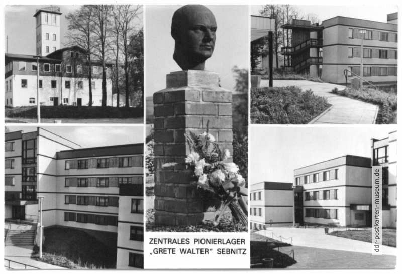 Zentrales Pionierlager "Grete Walter" in Sebnitz, Thälmann-Ehrenmal - 1987