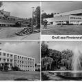 Schwimmhalle, neue Sporthalle, Oberschule, Am VVN-Denkmal - 1983