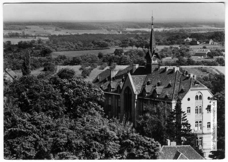 Blick zum Krankenhaus Lutherstift - 1966