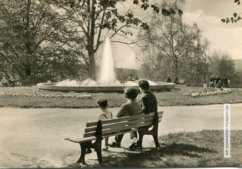 Fontäne im Puschlinpark - 1968