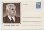 Ganzsache P 67 von 1956 - 10 Pfennig Dauerserie, Motiv: Präsident Wilhelm Pieck