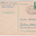 Ganzsache P 71 von 1961 - 10 Pfennig Walter Ulbricht