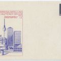 Ganzsache vom Kulturbund für Briefmarkenausstellung "interartes 72" von 1972 - 5 Pfennig Dauerie Ulbricht